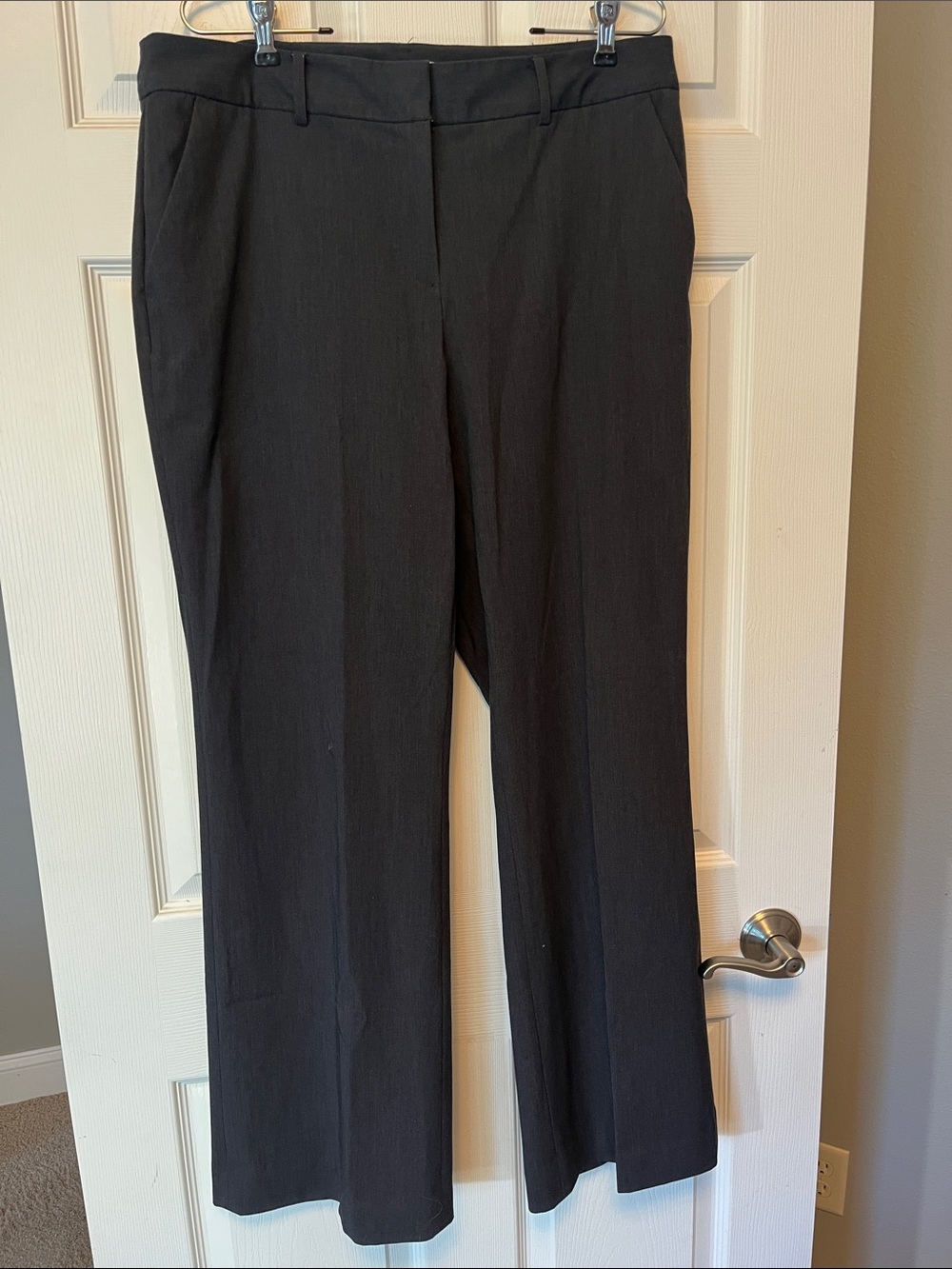 Liz Claiborne Dark Gray Women’s Sophie Dress Pants - Straight Leg. Size 14